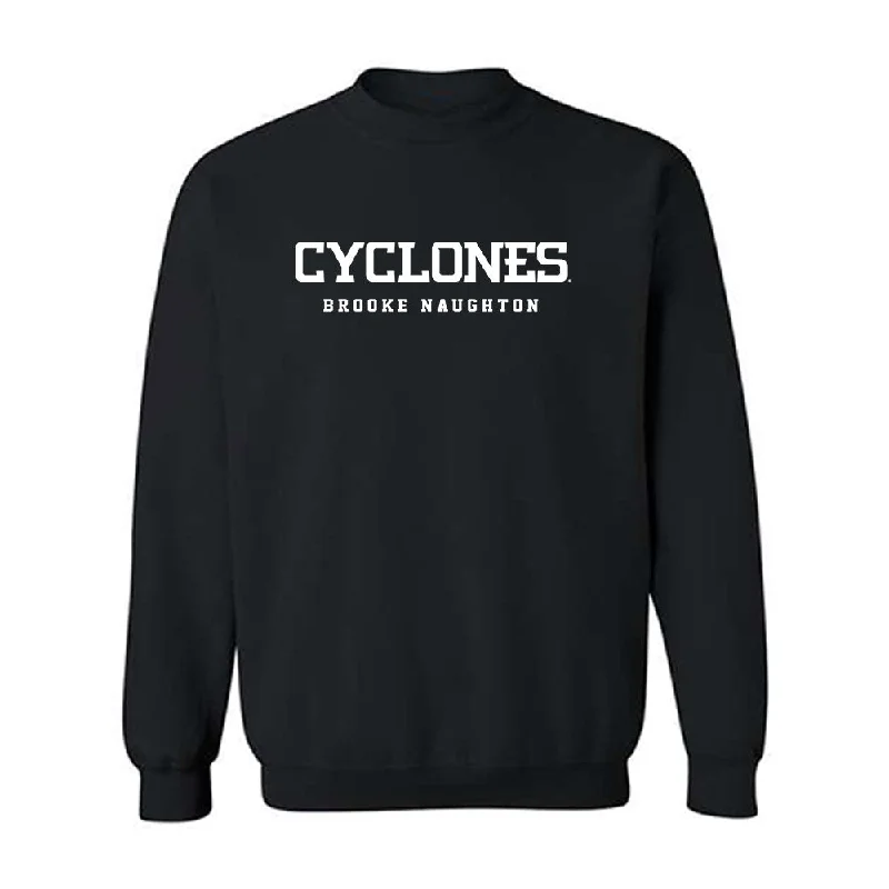 Iowa State - NCAA Women's Track & Field : Brooke Naughton - Classic Fashion Shersey Crewneck Sweatshirt Hoodie with Tied Waist Feminine Flattering