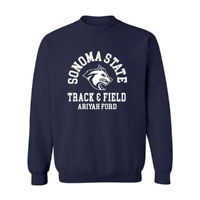 SSU - NCAA Women's Track & Field : Ariyah Ford - Crewneck Sweatshirt Hoodie Jacket Zipper Layering