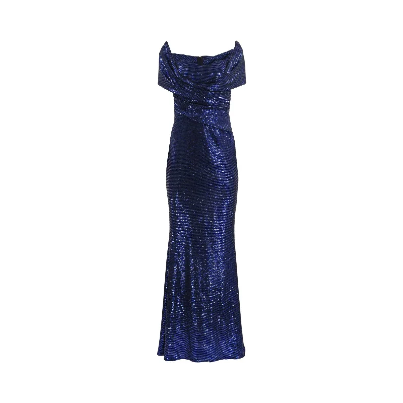 Talbot Runhof Women's Coblat Long Dress Tunics Business professional