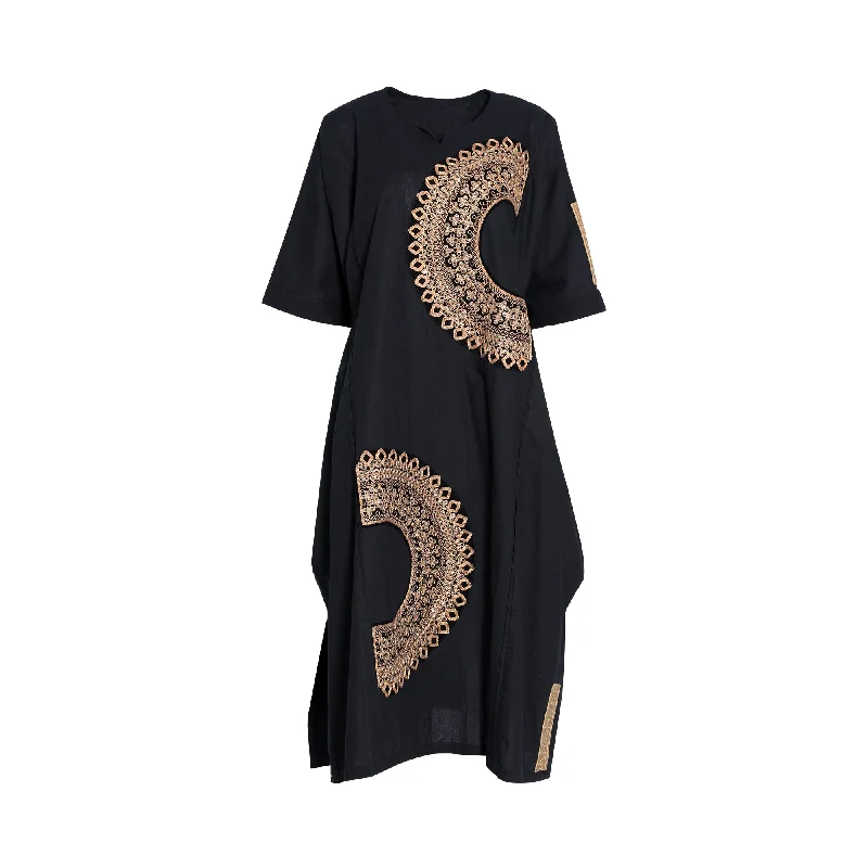 Fahm Women's Long Dress, Free Size Tunics Evening elegant