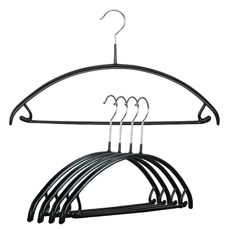 Euro, 42-U, Pant Bar/Skirt Hook Hanger, Black Chic Checkered Pants