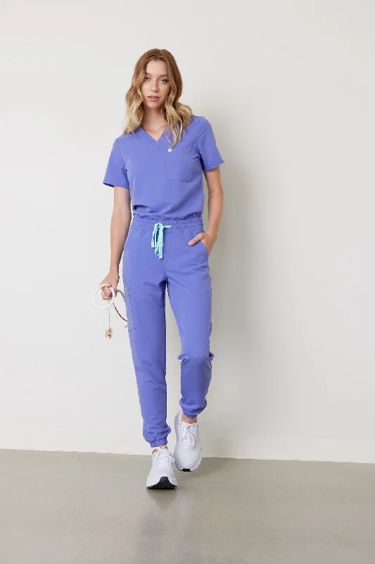 ROSIE RE-GARDE™ - IRIS - Jogger Scrub Pants - SILVADUR™ Wide-Legged Palazzos