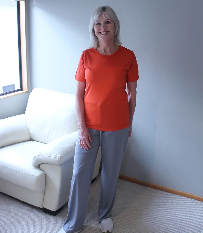 Women's Silkspun Lounge Pants Chic Faux Leather Pants