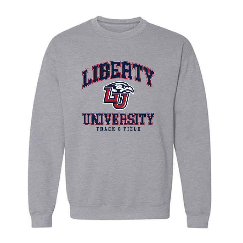 Liberty - NCAA Women's Track & Field : Mia Bowers - Generic Shersey Crewneck Sweatshirt Hoodie with Toggle Buttons Decorative Unique