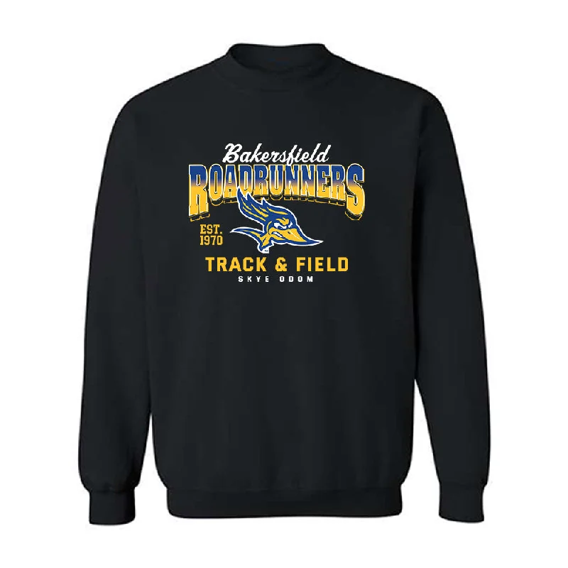 CSU Bakersfield - NCAA Women's Track & Field : Skye Odom - Classic Fashion Shersey Crewneck Sweatshirt Hoodie with Double Zipper Versatile Adjustable