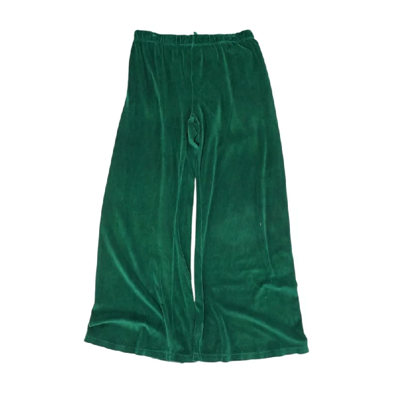 Green Solid Active Pants Chic Slim Fit Pants