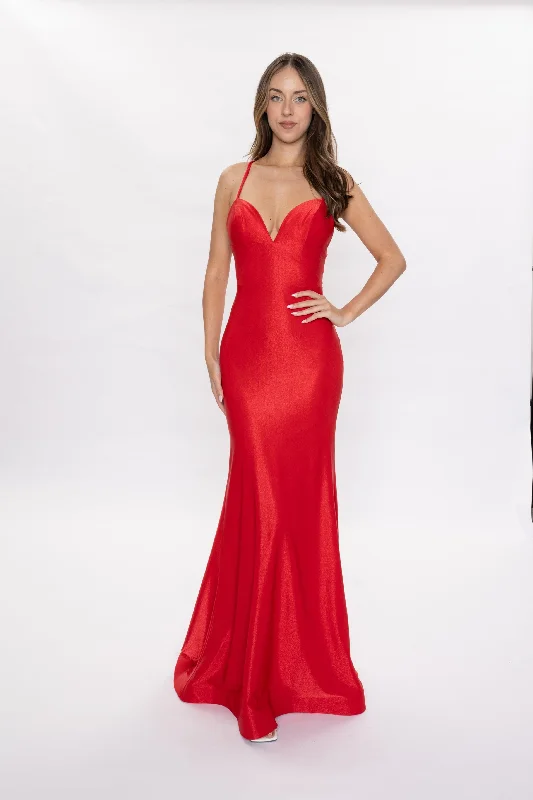Nina Canacci 6632 Backless Fitted Prom Dress V Neck Formal Evening Gown Corset Tunics Designer luxury