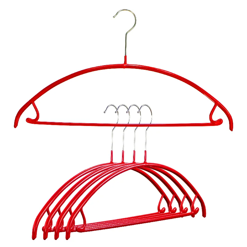 Euro, 42-U, Pant Bar/Skirt Hook Hanger, Red Wide-Legged Palazzos
