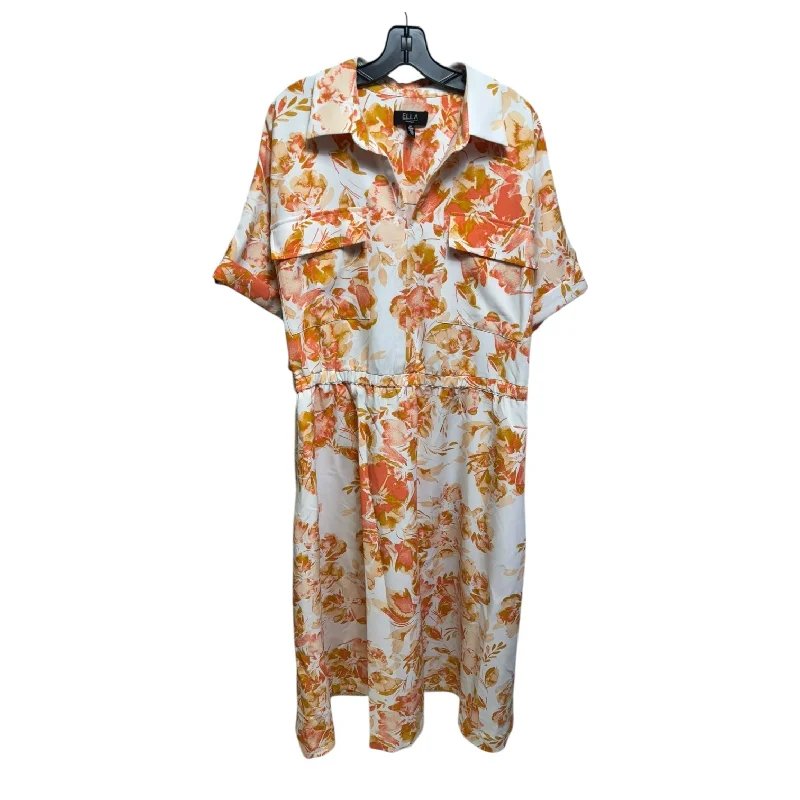 Dress Casual Maxi By Rafaella In Floral Print, Size: 2x Tunics Versatile stylish