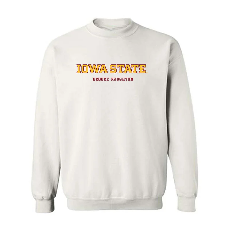 Iowa State - NCAA Women's Track & Field : Brooke Naughton - Classic Fashion Shersey Crewneck Sweatshirt Hoodie with Front Slit Layering Stylish