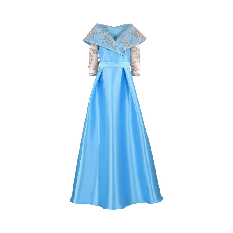 Mischalis Atelier Women's Light Long Dress Tunics Prom sequined