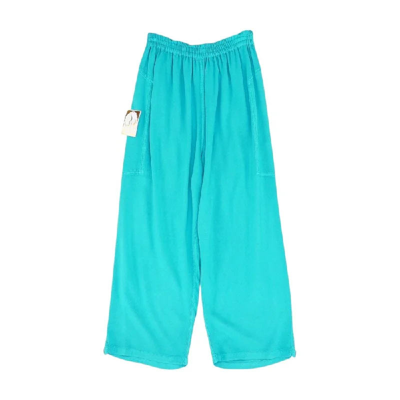 Blue Solid Pants Elegant Dress Pants