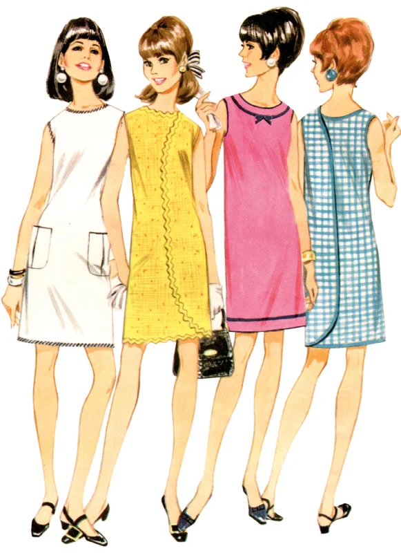 McCall's sewing pattern 8571 1960's Wrap-A-Rounder dress Tunics Summer linen