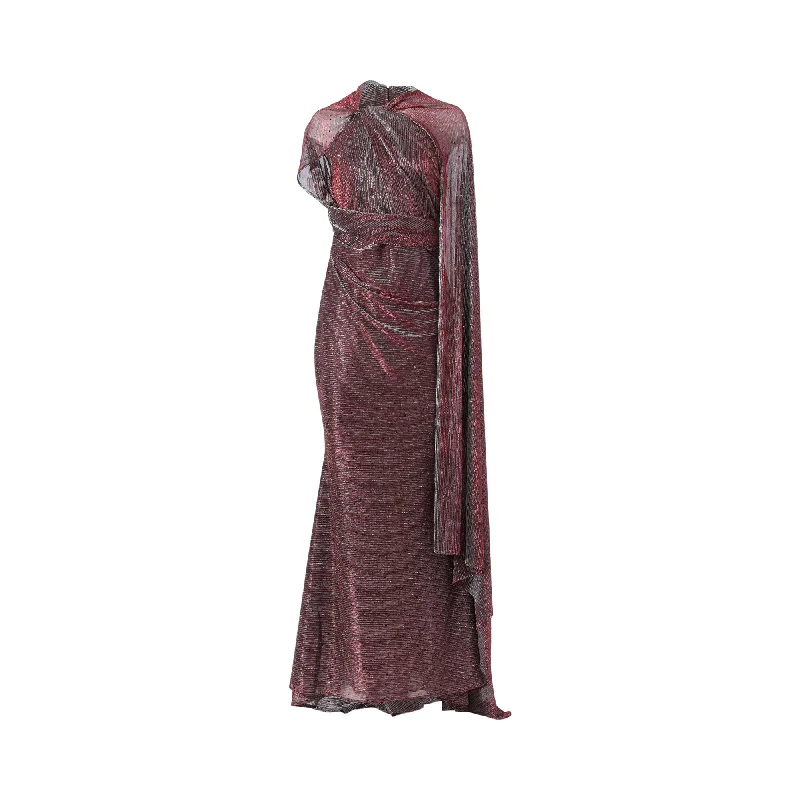 Talbot Runhof Women's Rubino Long Dress Tunics Leisure comfortable