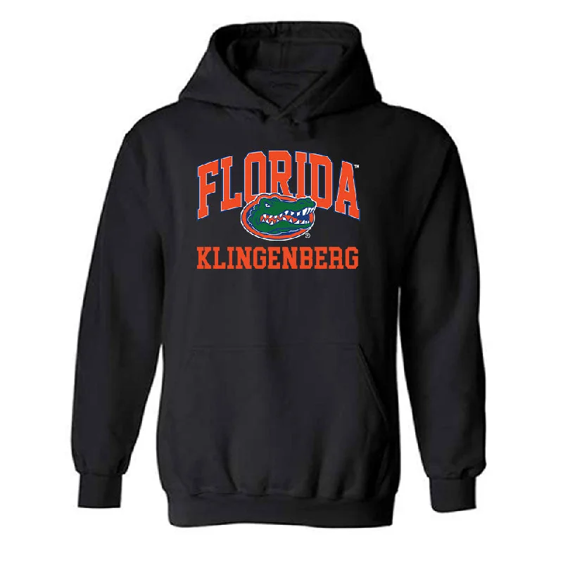 Florida - NCAA Women's Track & Field : Ashley Klingenberg - Classic Fashion Shersey Hooded Sweatshirt Hoodie with Drop Shoulder Relaxed Streetwear