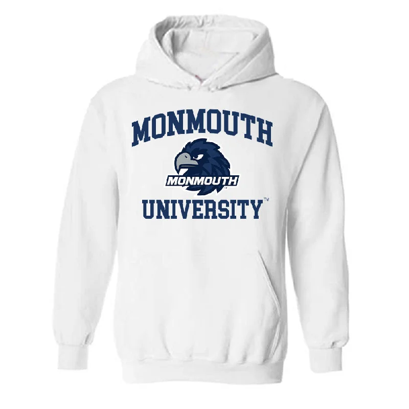 Monmouth - NCAA Women's Track & Field : Hailey Guerrieri - Classic Fashion Shersey Hooded Sweatshirt Hoodie Crop Top Short Trendy
