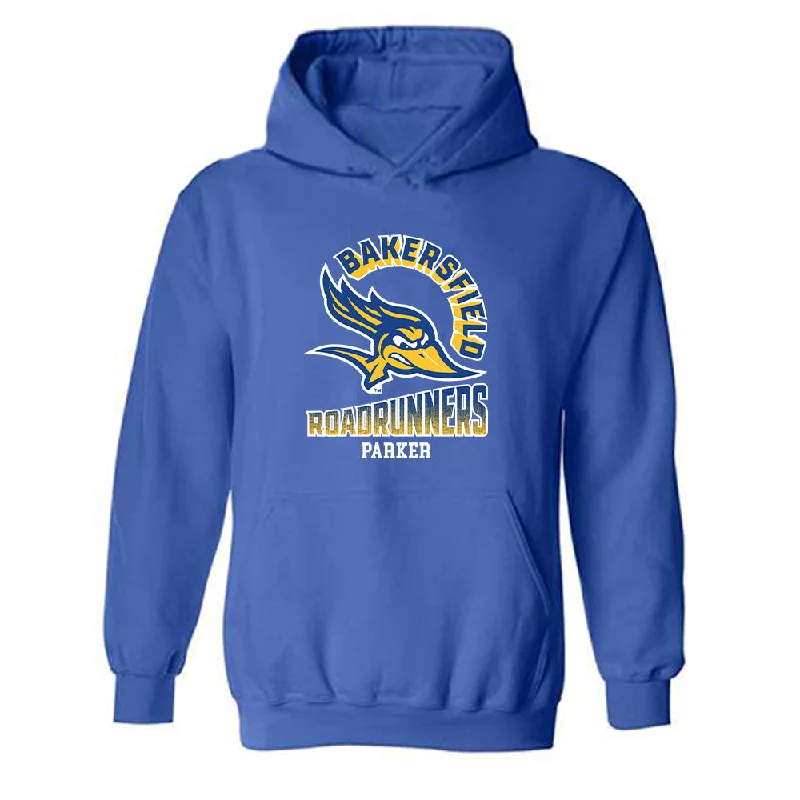 CSU Bakersfield - NCAA Women's Track & Field : Makiah Parker - Classic Fashion Shersey Hooded Sweatshirt Hoodie with Gradient Ombre Colorful