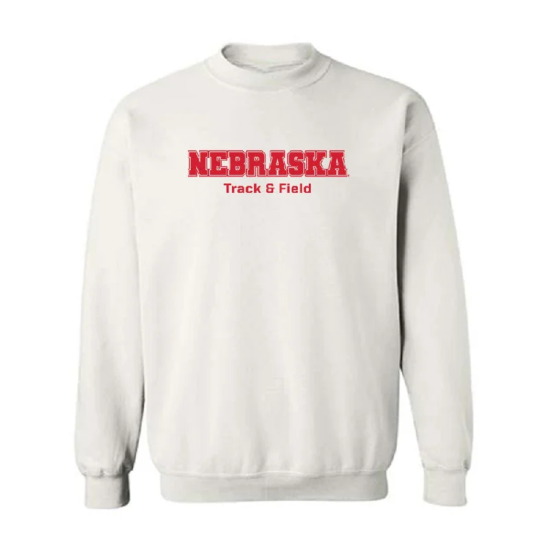 Nebraska - NCAA Women's Track & Field : Quincy Hubert - Generic Shersey Crewneck Sweatshirt Hoodie with Hem Lace Feminine Delicate