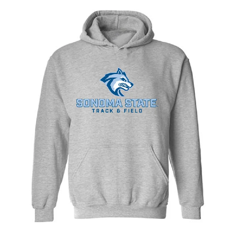 SSU - NCAA Women's Track & Field : Katie Snedden - Classic Shersey Hooded Sweatshirt Hoodie with Set-In Sleeves Structured Classic