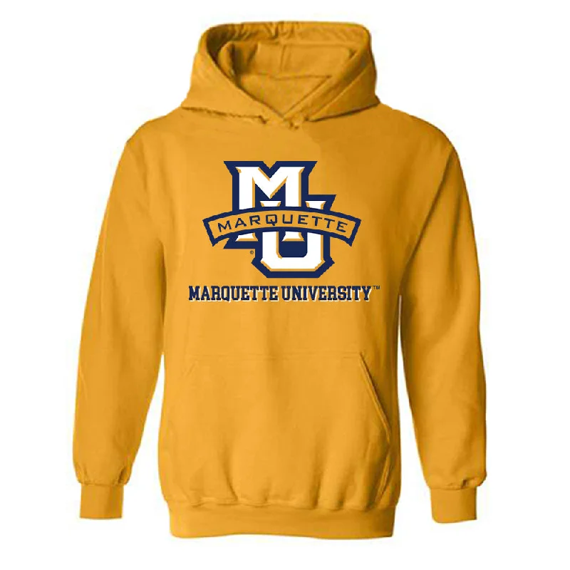 Marquette - NCAA Women's Track & Field : Riley Ward - Hooded Sweatshirt Hoodie with Ribbed Cuffs Snug Fit Comfort