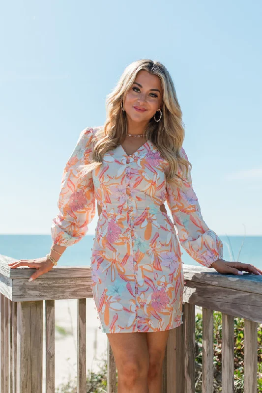 My Fun Side Colorful Cutout Detail Dress FINAL SALE Tunics New arrival