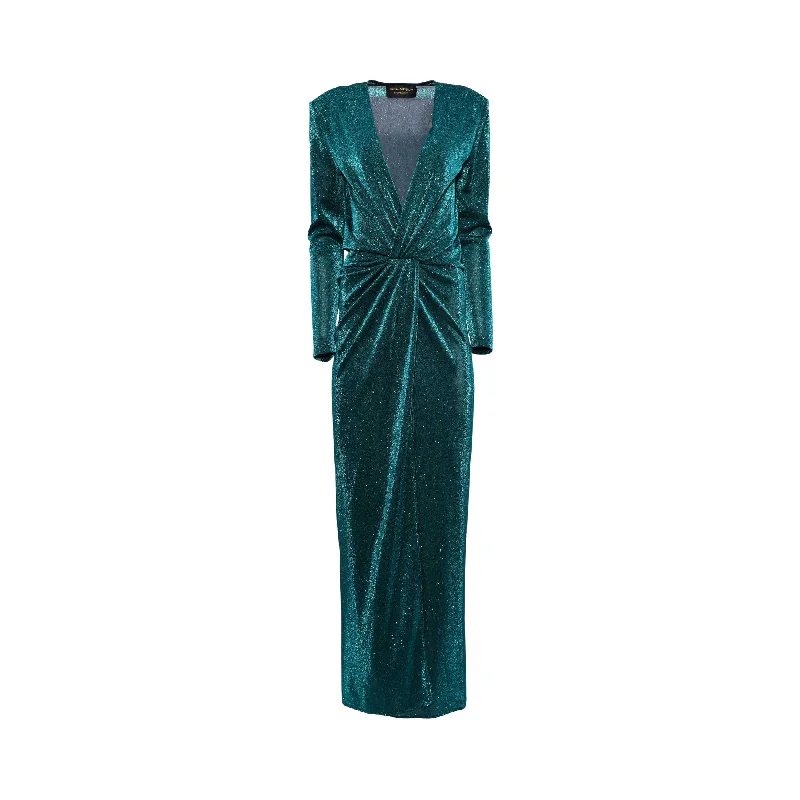 Simona Corsellini Women's Sparkling Emerald Long Dress Tunics Top rated