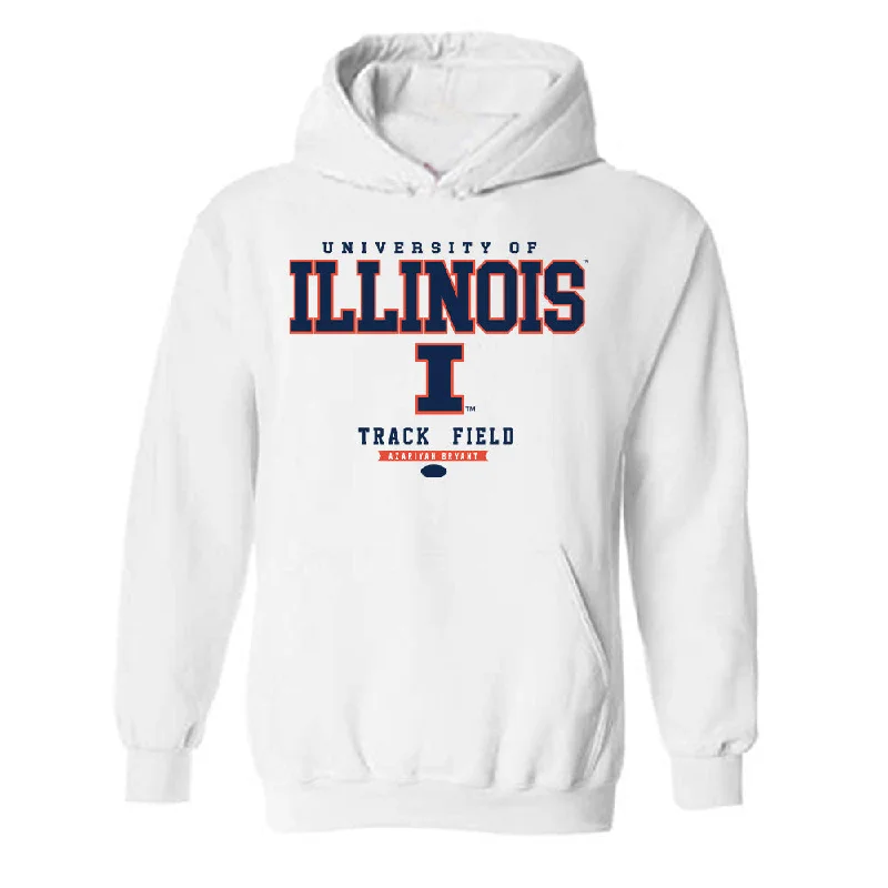 Illinois - NCAA Women's Track & Field (Outdoor) : Azariyah Bryant - Classic Fashion Shersey Hooded Sweatshirt Hoodie with Elastic Cuffs Stretchable Comfortable
