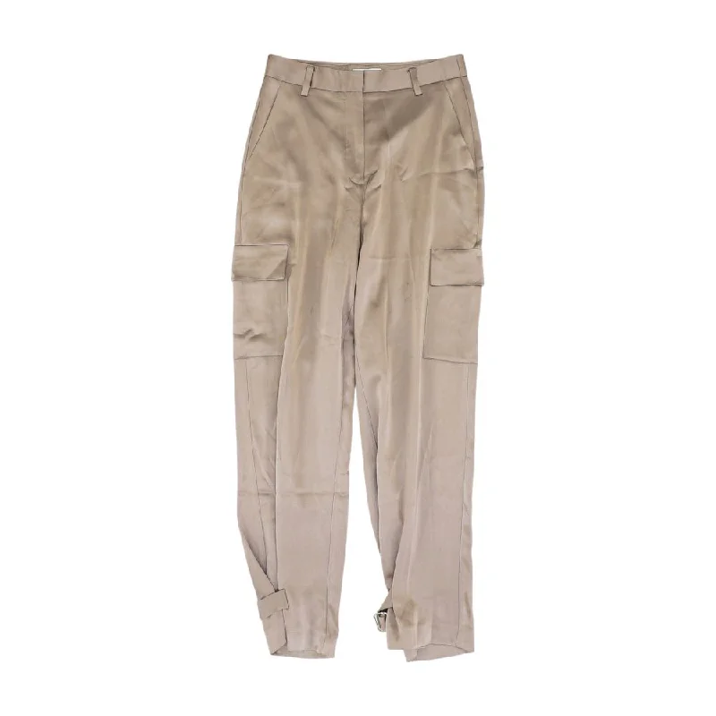 Bronze Solid Pants Classic Straight-Leg Pants