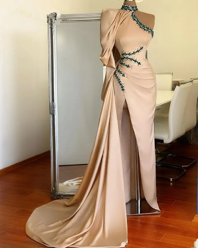 Evening Dress Crystal High Neck Formal Party Dress,DS3981 Tunics Top Casual