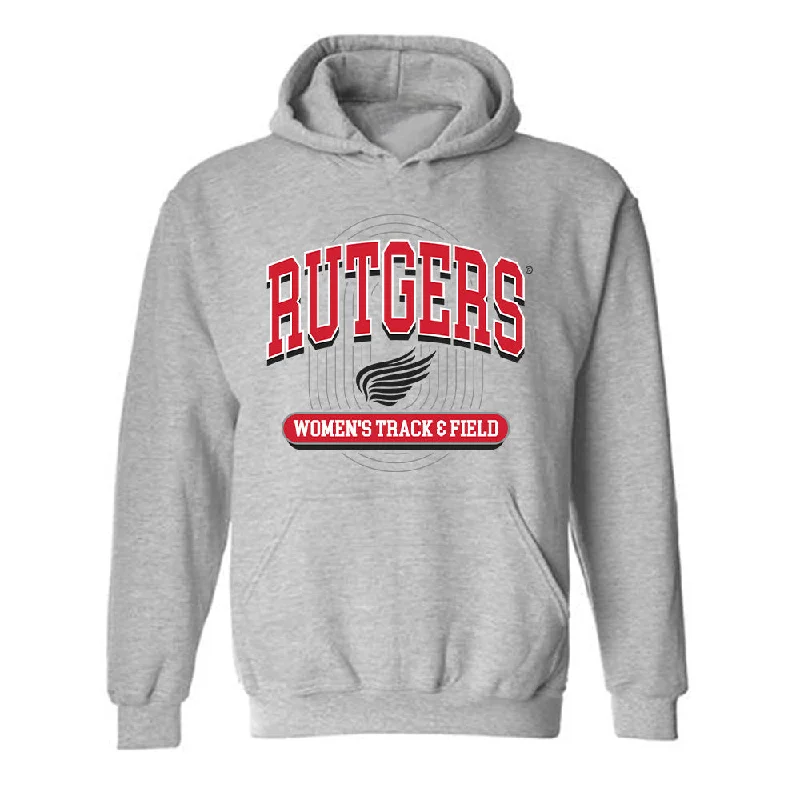 Rutgers - NCAA Women's Track & Field : Azariah Grantham - Hooded Sweatshirt Hoodie with Elastic Waist Stretchable Comfortable