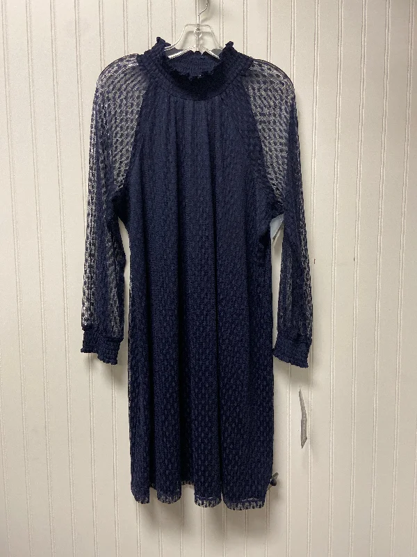 Dress Party Short By Nina Leonard In Navy, Size: 1x Tunics Sale discount