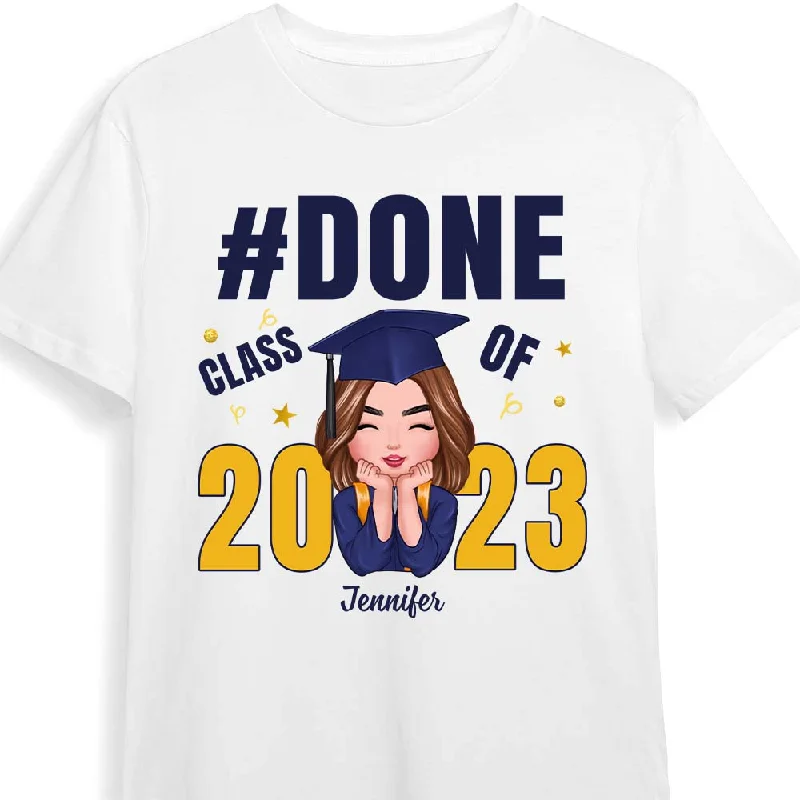 Personalized Graduation Class Of 2023 Shirt - Hoodie - Sweatshirt 24795 Hoodie with Ribbed Neckline Snug Warm