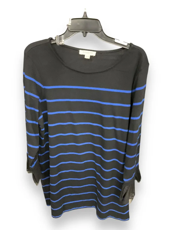 Dress Casual Short By Beachlunchlounge In Black & Blue, Size: Xl Tunics Luxurious high-end