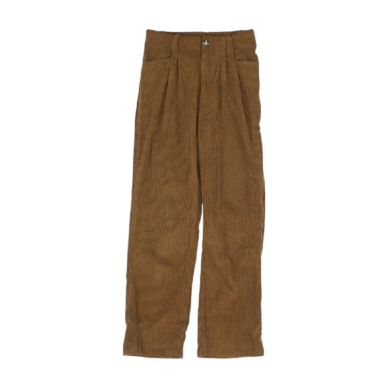 Brown Solid Pants Casual Track Pants