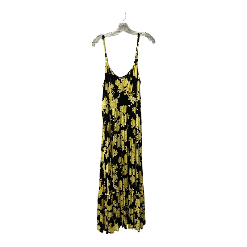 Dress Casual Maxi By Torrid In Black & Yellow, Size:1X Tunics Summer linen