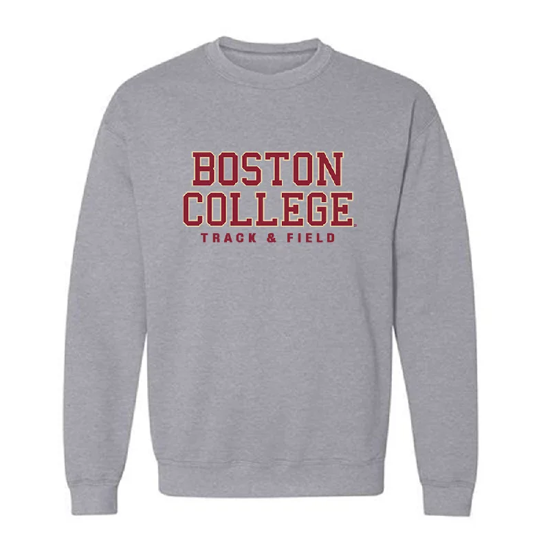 Boston College - NCAA Women's Track & Field : Molly Hudson - Classic Shersey Crewneck Sweatshirt Hoodie with Hem Lace Feminine Delicate