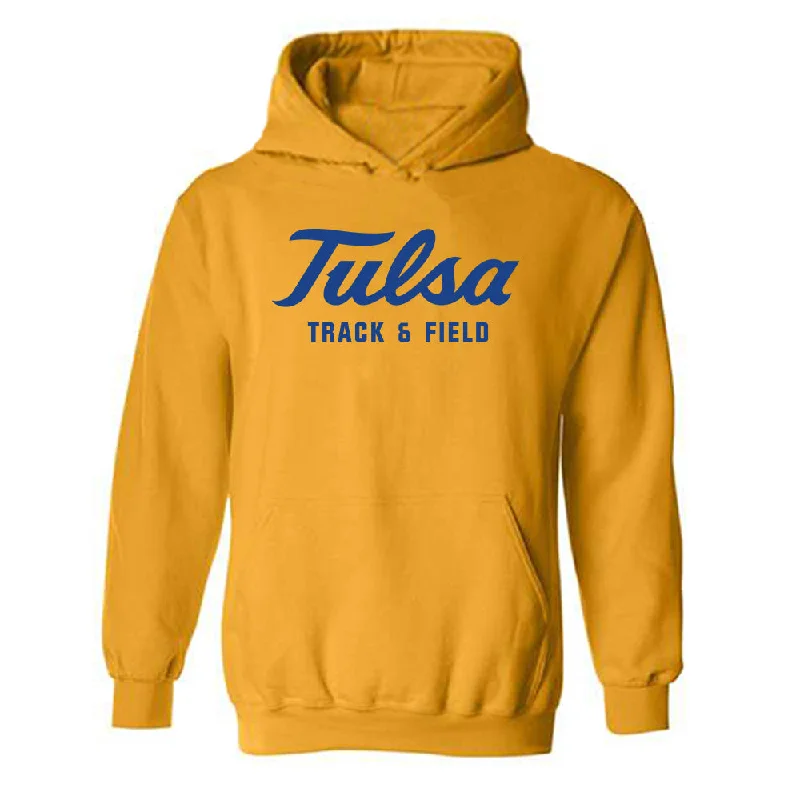 Tulsa - NCAA Women's Track & Field : Anastasia Small - Classic Shersey Hooded Sweatshirt Hoodie with Velcro Closure Adjustable Secure