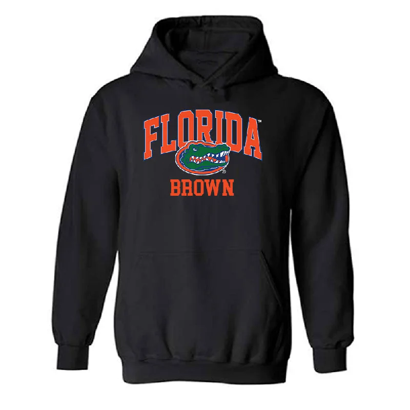 Florida - NCAA Women's Track & Field : Kendall Brown - Classic Fashion Shersey Hooded Sweatshirt Hoodie with Oversized Fit Loose Comfortable