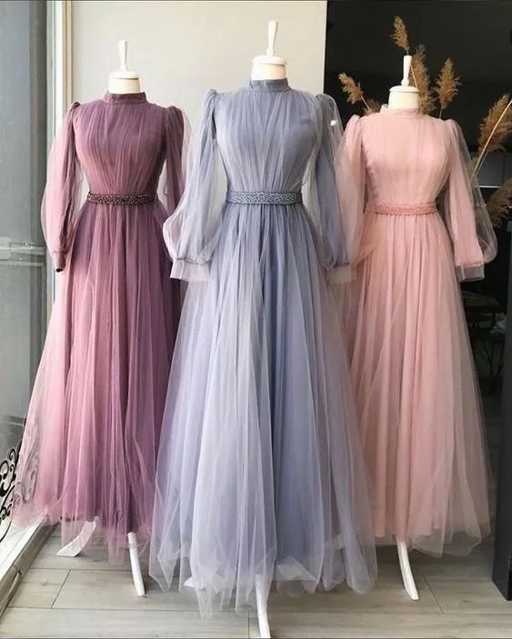 Evening Dresses long Sleeves Evening Gown Prom Party Dress,DS4220 Tunics Cozy comfortable