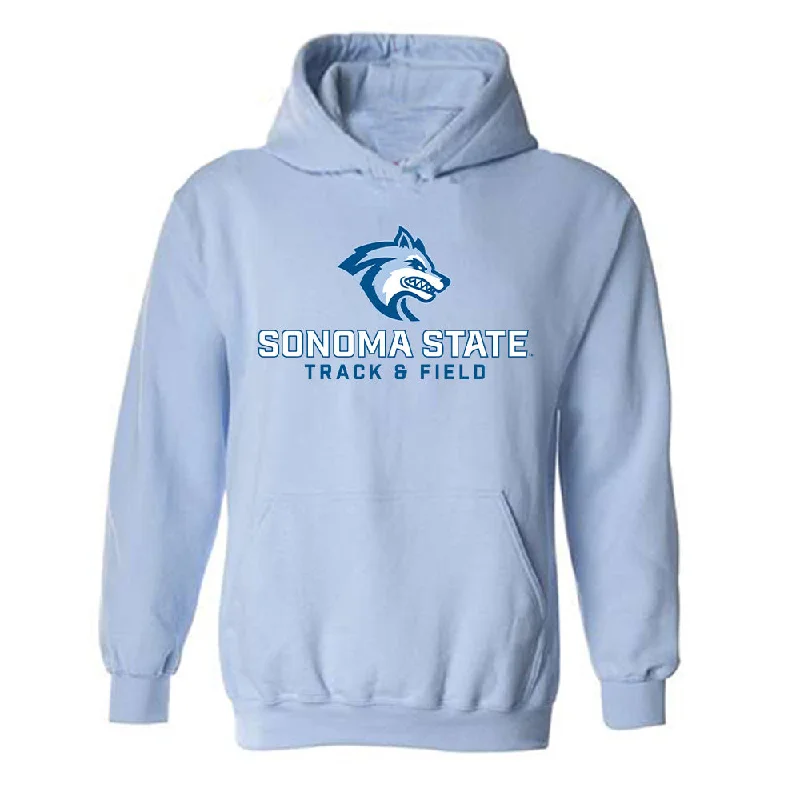 SSU - NCAA Women's Track & Field : Jada Turner - Classic Shersey Hooded Sweatshirt Hoodie with Contrast Stitching Detailed Premium