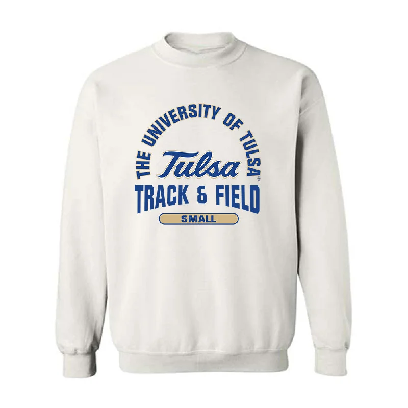 Tulsa - NCAA Women's Track & Field : Anastasia Small - Classic Fashion Shersey Crewneck Sweatshirt Hoodie with Snap Buttons Easy Quick