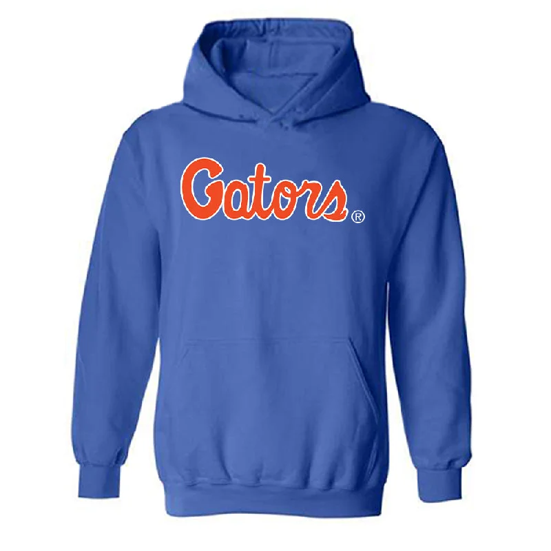 Florida - NCAA Women's Track & Field : Caroline Bauer - Generic Shersey Hooded Sweatshirt Hoodie with Crew Neck Simple Timeless
