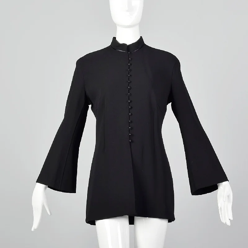 2010s Celine Black Wool Jacket Striped Jacket Polka Dot Jacket Floral Jacket