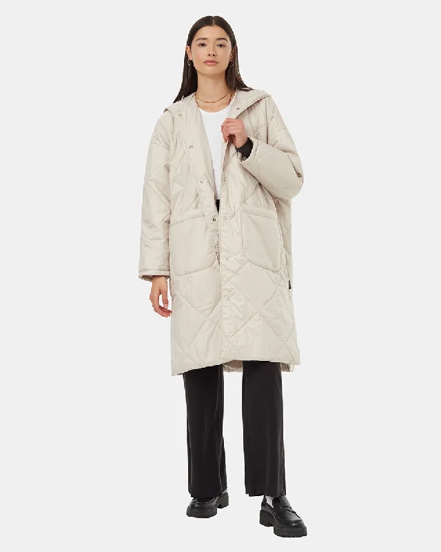 Cloud Shell Quilted Hooded Jacket Wool Jacket Cashmere Jacket Tweed Jacket