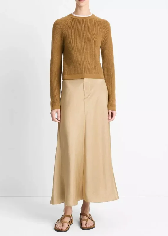 Wool-Cashmere Double Neck Sweater Handmade Hand-knitted Hand-woven
