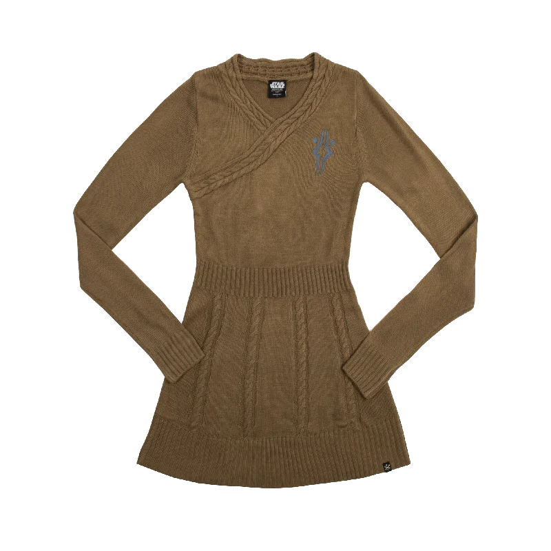 Ahsoka Wrap Sweater Dress Machine Wash Dry Clean Hand Wash