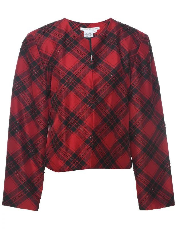 Silk Maggy London Evening Jacket - L Wool Jacket Cashmere Jacket Tweed Jacket