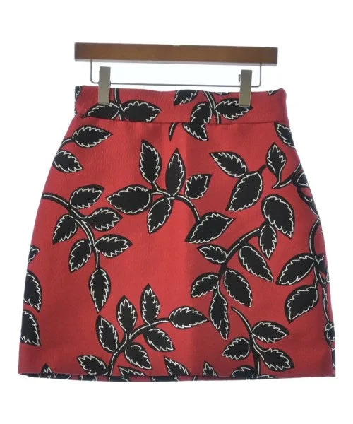 MSGM Mini skirts leather skirt bold