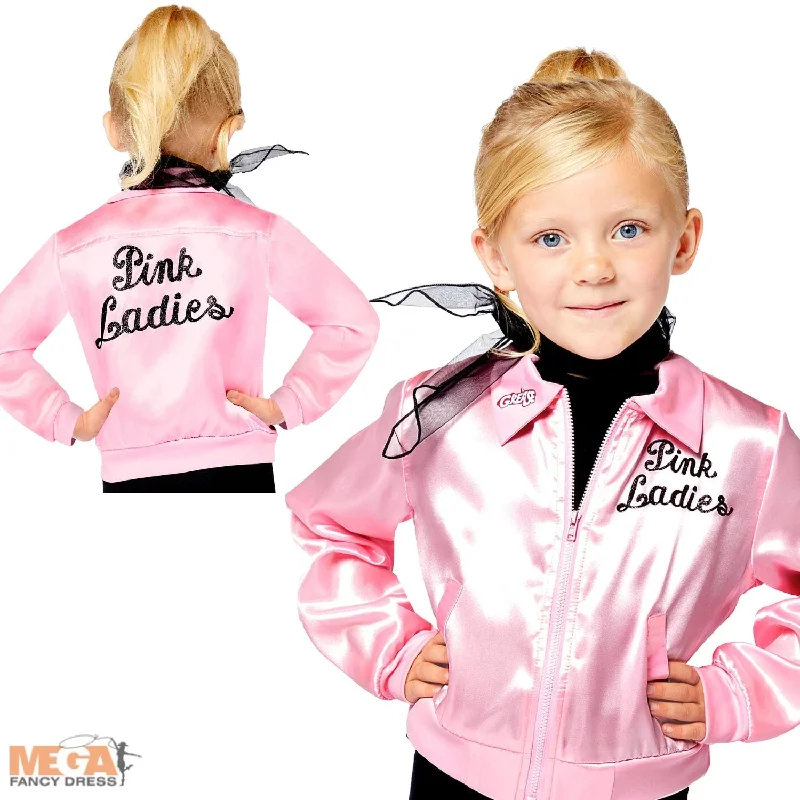 Girls Grease Pink Jacket Appliqued Jacket Beaded Jacket Sequined Jacket