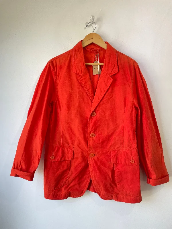 Casey Casey Orange Crinkled Jacket Corduroy Jacket Velvet Jacket Brocade Jacket